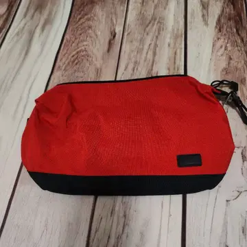 레드 블랙 나일론 파우치