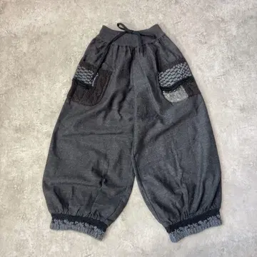 M.&KYOKO 엠앤쿄코 사토 섬유 팬츠 벌룬 팬츠 이소재