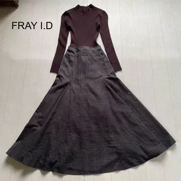 FRAY I.D 니트 도킹 원피스 0