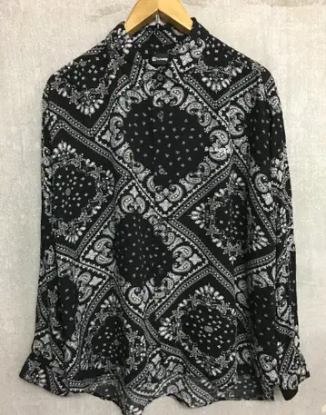 서브사이에티 Subciety 페이즐리 무늬 레이온 오버 셔츠