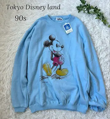 미사용 디즈니랜드 빈티지 맨투맨 트레이닝복 미키 90s