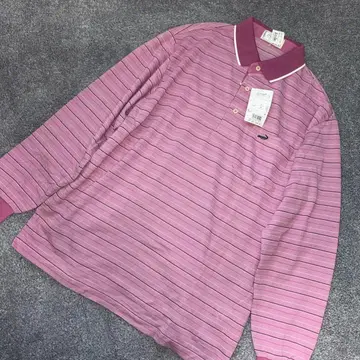 크로커다일 멋진 피케 셔츠 긴팔 L 핑크 미사용 1