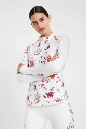 Desigual 데시구알 꽃무늬 저지 자켓
