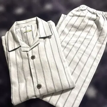 [새상품] 일본 장인 긴팔 파자마 L 사이즈 면 100%