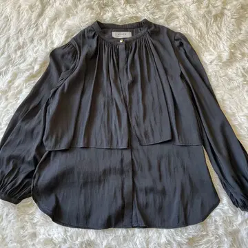 ACUTA 블랙 긴팔 셔츠 블라우스