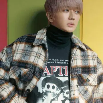 naptime. 체크 패딩 자켓 - IVORY ( M )