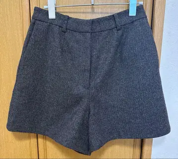 nuke 헤링본 숏팬츠 브라운