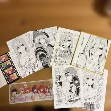 5등분의 신부 색지 엽서 묶음 판매 미쿠 니노 이치카