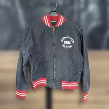 빈티지 champion 코튼 블루종 지퍼