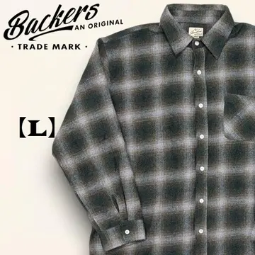 Backers 바커스 옴브레 체크 플란넬 셔츠 그린