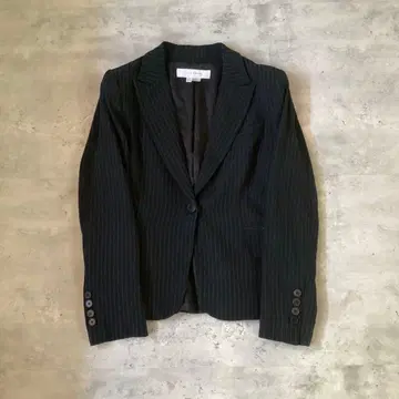 ZARA WOMAN 자라 우먼 자켓 스트라이프 블랙