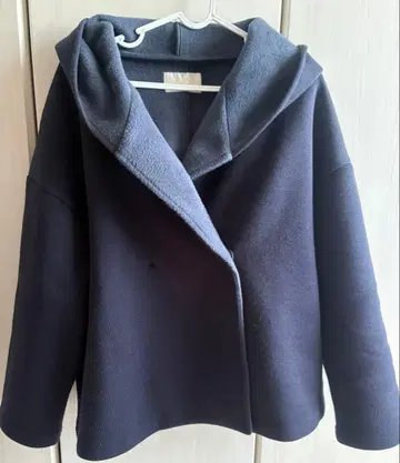 BEAMS 네이비 후드 부착 자켓