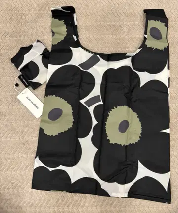 [ 익명 배송 ] 미사용 택 포함 marimekko 꽃무늬 에코백