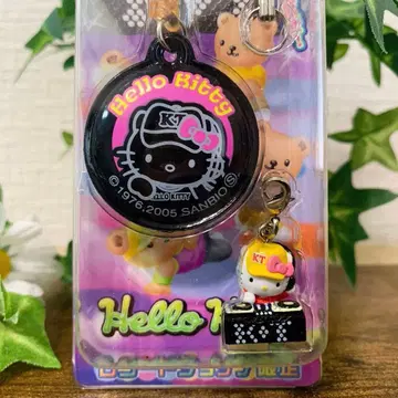 [ 미개봉 ] 초레어 레코드샵 한정판 DJ 키티 핸드폰 클리너 스트랩