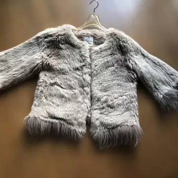 그레이 퍼 숏 자켓