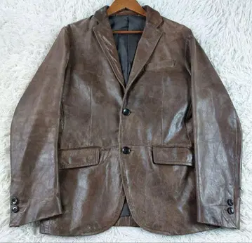 구제 저널 스탠다드 양가죽 램 가죽 테일러드 자켓 브라운 L