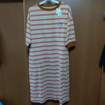 graniphIKAKU a-boo 반팔 스트라이프 원피스