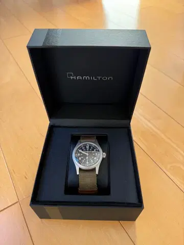 Hamilton 아날로그 손목시계 카키
