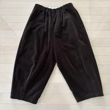 HUIS.셔틀 코듀로이 벌룬 팬츠 506 (카키 브라운 굵은 폭)