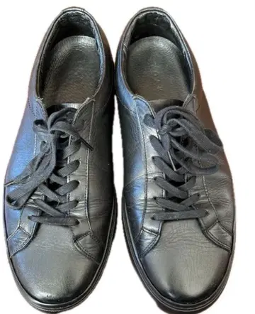 요크 YOAK 가죽 스니커즈 블랙 40