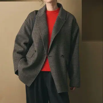 새상품급 BEAUTY&YOUTH 리버 테일러드 미들 코트 2024 블랙