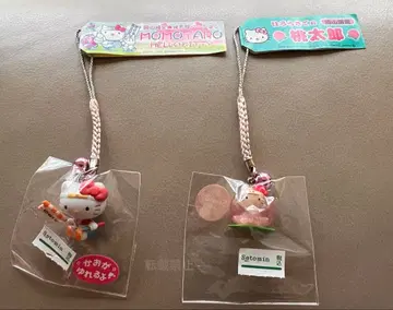 [ 고토치 키티 ] 오카야마 한정 복숭아 타로 네즈케 스트랩