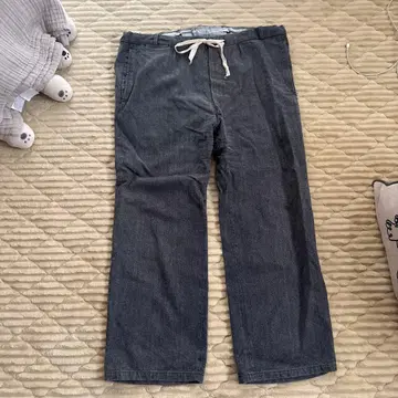 50s 60s 블랙 샴브레이 팬츠 유로