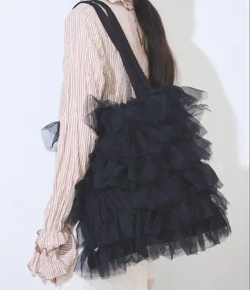 완판템*새상품*libra cue*튤 프릴 토트백*티어드