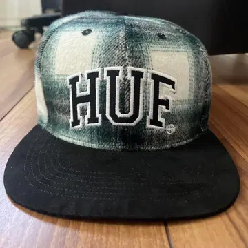 HUF 체크 무늬 캡