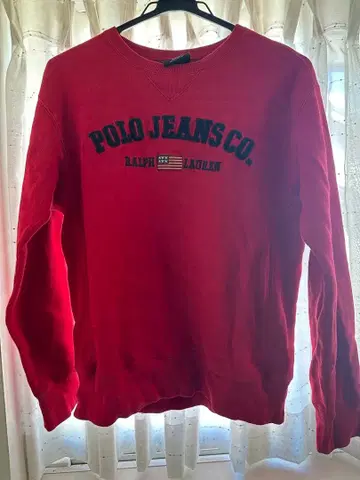 [ 구제 의류 ] Polo Jeans Co. 레드 트레이닝복 M