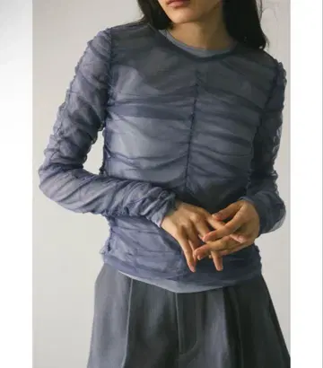 STYLEMIXER 스타일믹서 스태미키 2 피스 튤 레이어드 탑