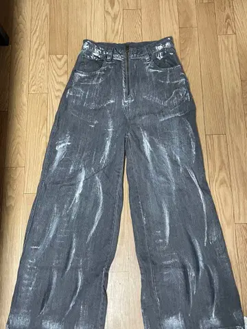 ANDER HUNK 페인티드 와이드 플레어 데님 팬츠 [ 완판템 ]