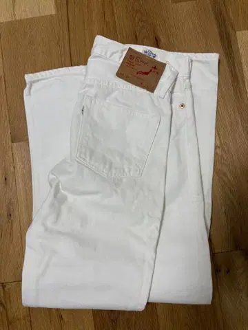or Slow 화이트 데님 팬츠 S