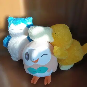 포켓몬 봉제 인형 세트 카비곤 모크로 니아스