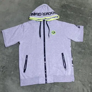 GROOVER GRAND 반팔 후드티와 프론트 오픈 맨투맨 남성용 L