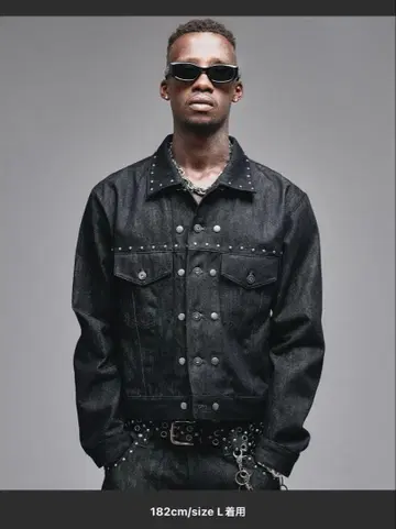 [ 설명문 필독!!!!!!! ] ANDER HUNK 리지드 데님 자켓