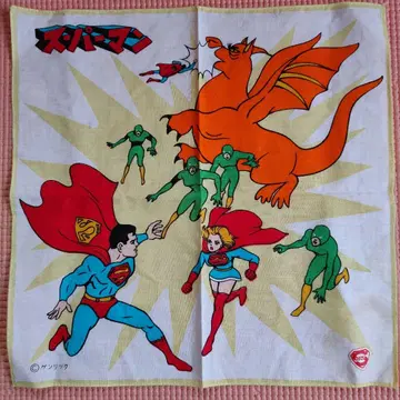 레어템 쇼와 레트로 켄릭 슈퍼맨 손수건