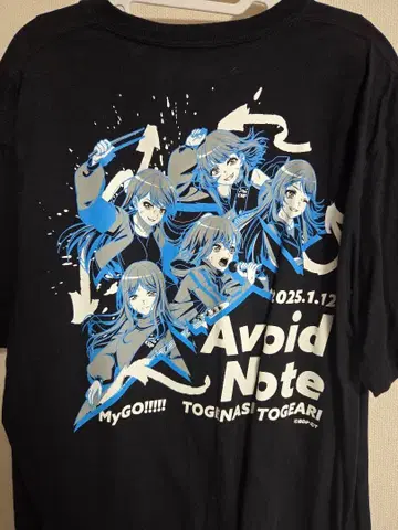 MyGO!!!!! Avoid Note 셔츠