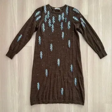 미나 페르호넨 snow candle 알파카 니트 원피스 M 사이즈