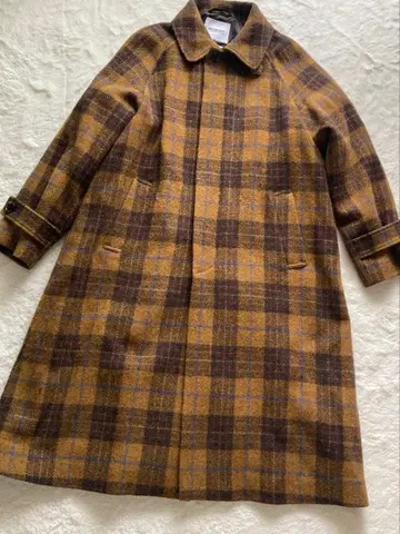 23AW 새상품급 빔즈 해리스 트위드 코트