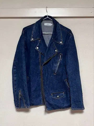 레어 Graphpaper 그라프 페이퍼 데님 라이더 자켓