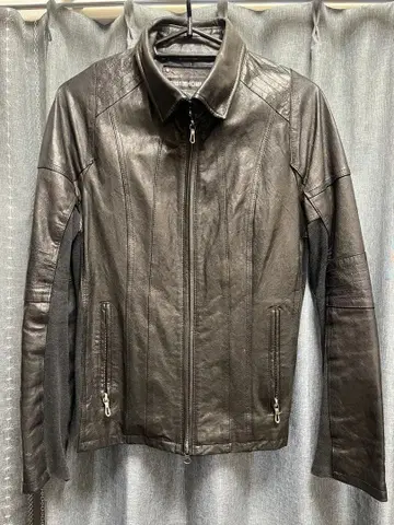 5351 HOMMES 가죽 라이더스 블랙