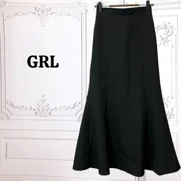 [ 그레일 ] 스커트 [ S ] 블랙 무지/심플 머메이드/플레어 고급