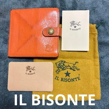 IL BISONTE 접이식 지갑 오렌지