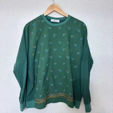 슈퍼 하카 꽃무늬 꽃 자수 티셔츠