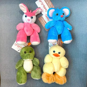 [택 포함] Teddyjojo 마스코트 봉제 인형 전 4종 세트