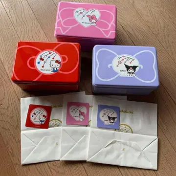 모치키치 산리오 콜라보 빈 캔 헬로키티 마이멜로디 쿠로미