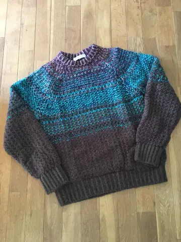 유나이티드 애로우즈 그라데이션 크루넥 니트 M