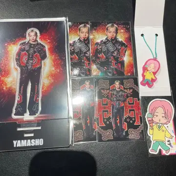 야마모토 쇼고 아크릴 스탠드 포토 카드 러버 참