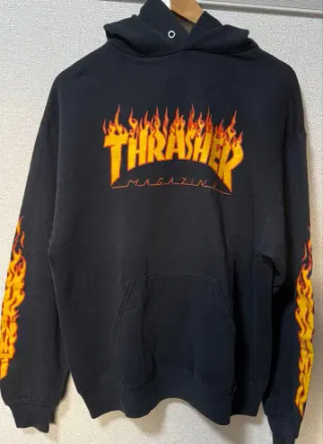 90s THRASHER 후디 JERZEES 빈티지 블랙